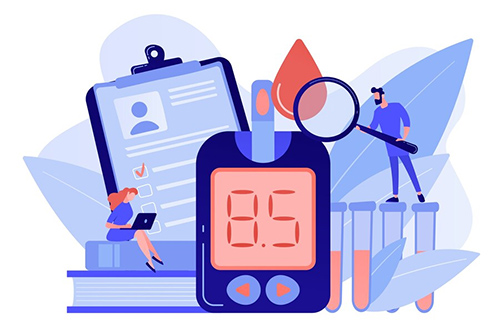 Ilustración sobre la diabetes